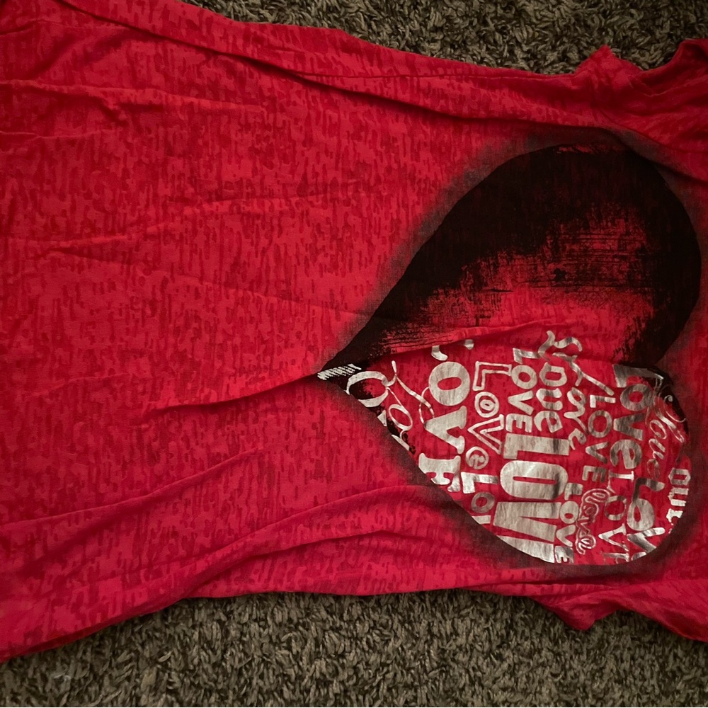 Red Graphic Short Sleeve Tee